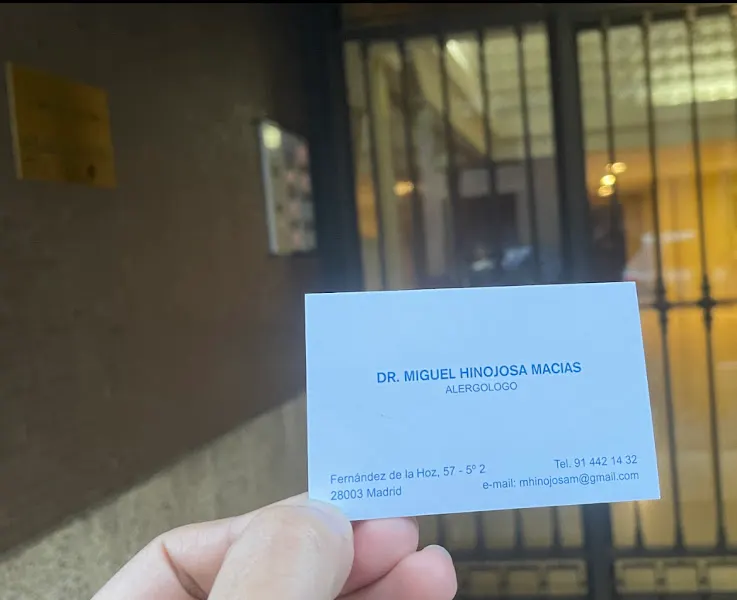 Dr. Miguel Hinojosa Macías, Alergólogo - Madrid