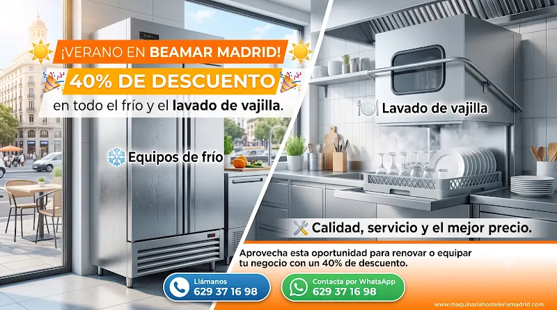 Maquinaría Hostelería Madrid. Beamar Madrid reformas S.L. - Madrid