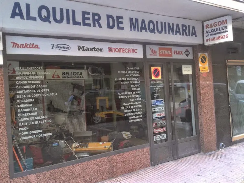 Ragom Alquiler de Maquinaria - Agencia de alquiler de equipos en Getafe - foto 2