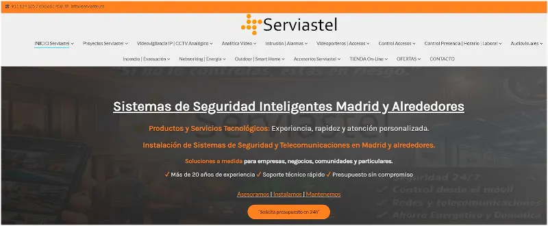 ASISTENCIALES SERVIASTEL S.L. Seguridad, Accesos y Energía - Proveedor de sistemas de seguridad en Coslada - foto 2