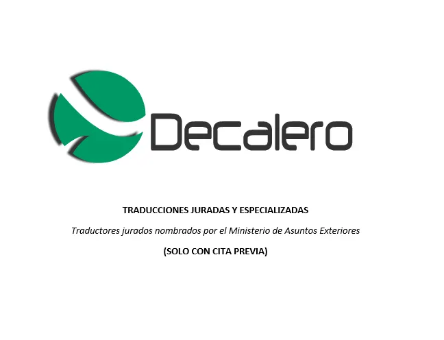 Decalero - Gabinete de traducciones juradas y jurídicas